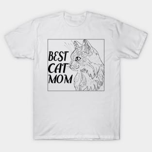 Best cat mom tee design birthday gift graphic T-Shirt